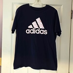 Adidas tee size 1X Navy, White, Pink